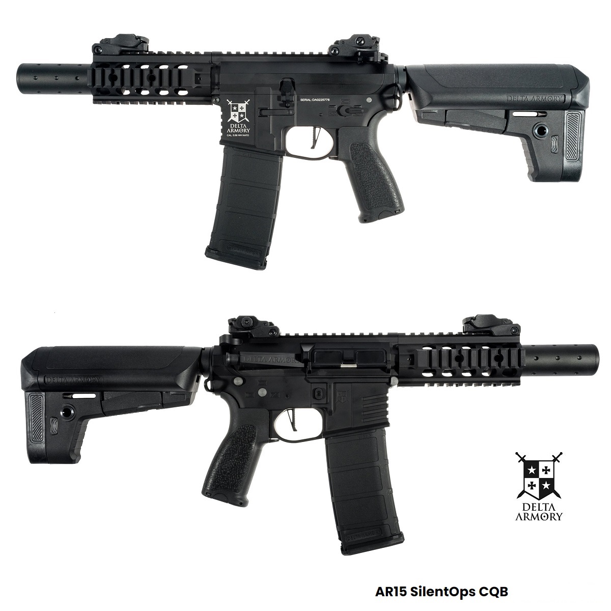 Delta Armory AR15 SilentOps CQB BRAVO Black