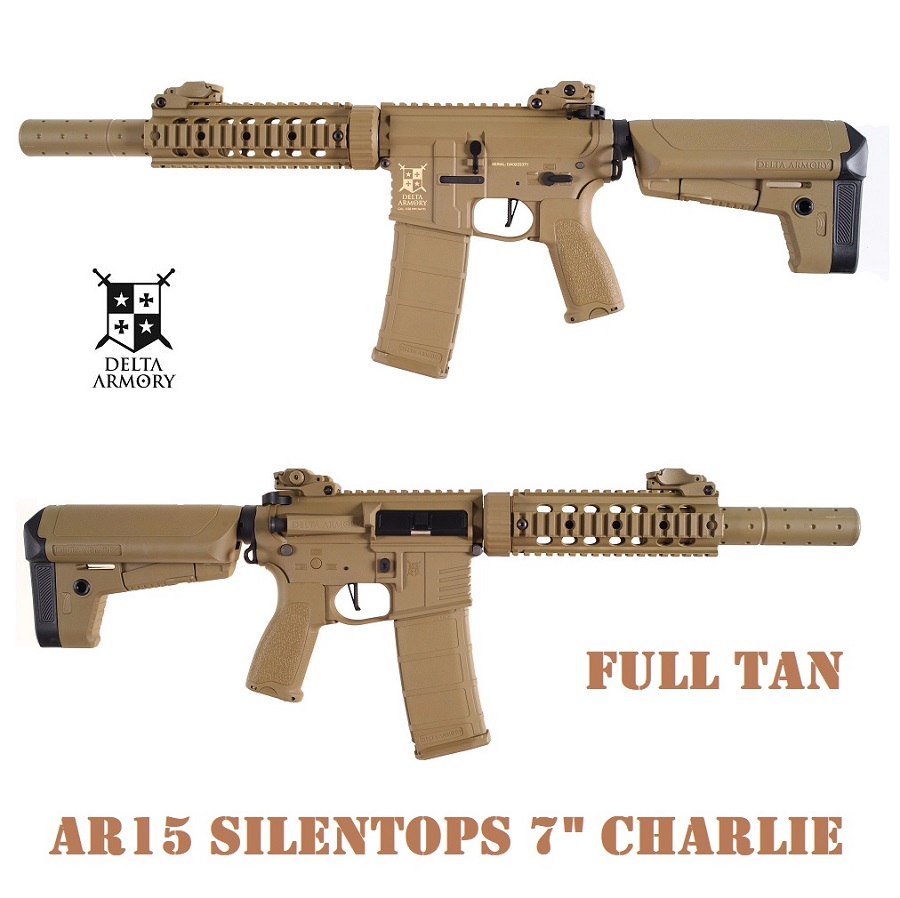 Delta-Armory AR15 SilentOps 7” Charlie FULL TAN (DA-C05-FT)