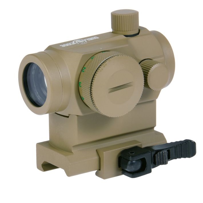 DUEL CODE G2 / MIRINO A PUNTO ROSSO E VERDE 1 X 22  COLORE TAN - CON GUIDA DI MONTAGGIO BASSA E ALTA