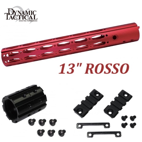 DYTAC 13" Ergonomic Rail in RED