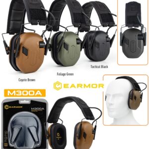 EARMOR M300A Electronic Hearing Protection- Cuffie elettroniche attive