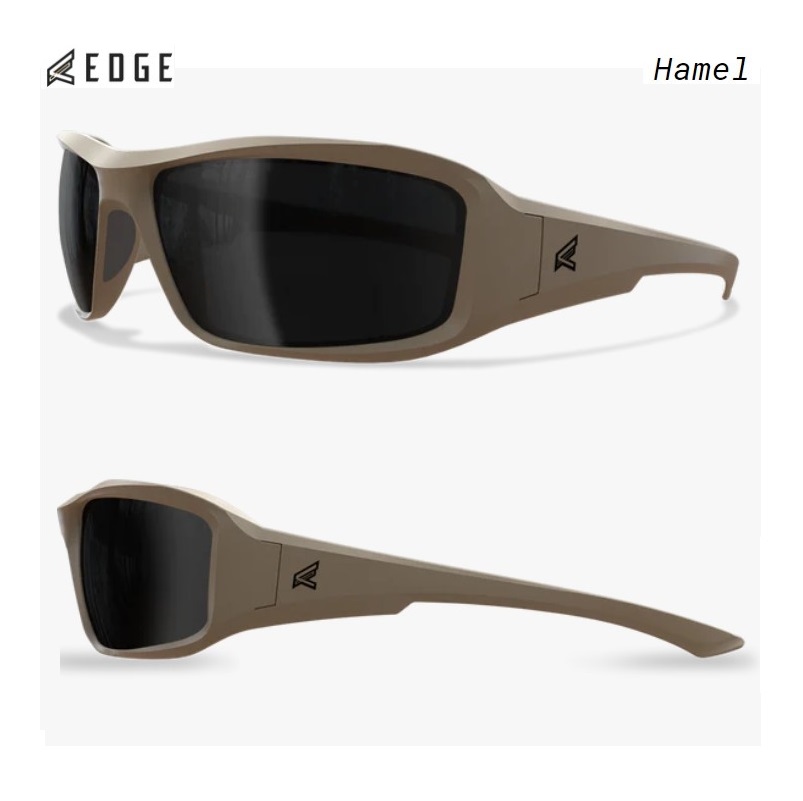EDGE TACTICAL HAMEL Thin Temple SAND/G15 lens Ballistic Eyewere