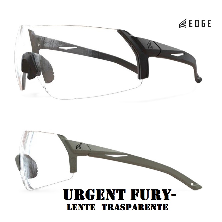 Edge Tactical Urgent Fury Clear / Vapor Shield - lente trasparente