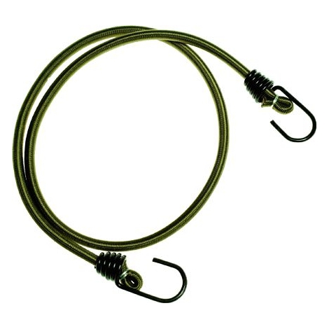 ELASTICO CON GANCIO "RAGNI" VERDE OLIVA - Elastic cord with hooks