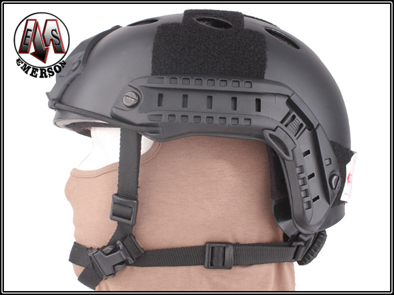 Emerson replica Fast Helmet PJ type NERO( para jump) - immagine 2