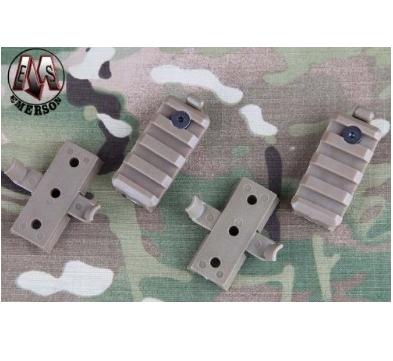 Emerson kit mini rail per slitte elmetto coyote