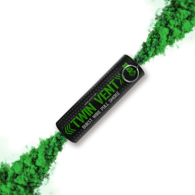 ENOLA GAYE - GREEN Twin Vent Wire Pull Smoke Grenade (50Gr.)