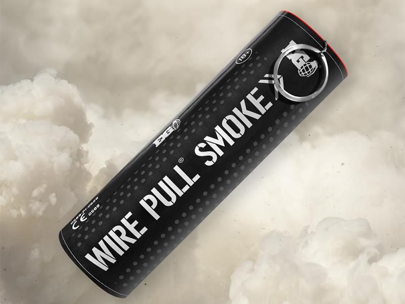 ENOLA GAYE WHITE WIRE PULL SMOKE GRENADE (50gr) - immagine 2