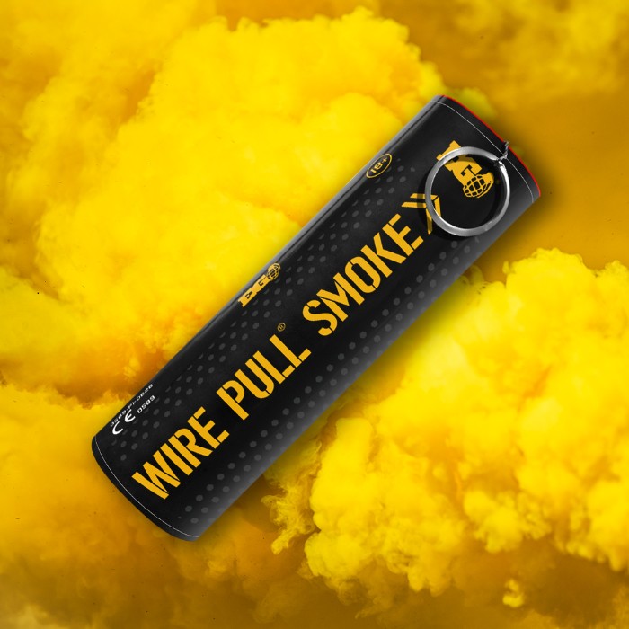 ENOLA GAYE YELLOW WIRE PULL SMOKE GRENADE (50gr)