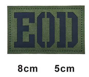 EOD Patch laser cut - infrared- con velcro sul retro - immagine 3