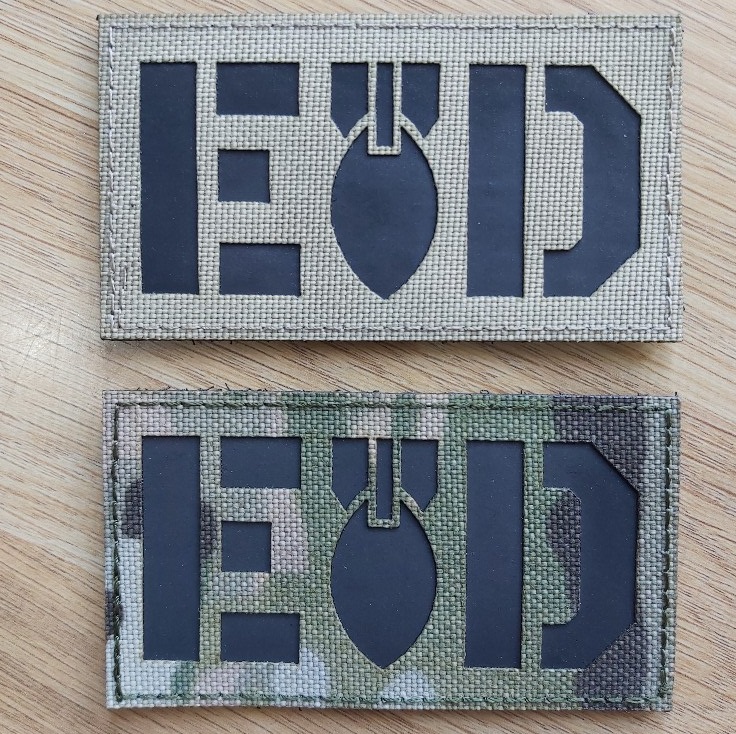 EOD PATCH - IR Reflective - LASER CUT DESIGN