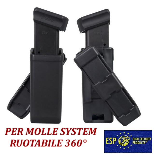 ESP Pistol Mag MOLLE Holder - BLACK (MH-44-01)