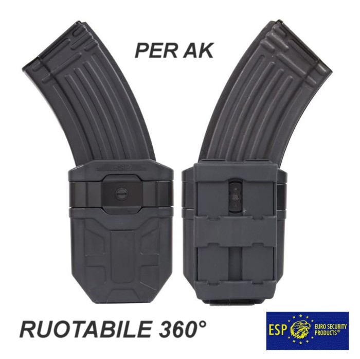 ESP AK Mag MOLLE Holder - Black (MH-44-AK-01)