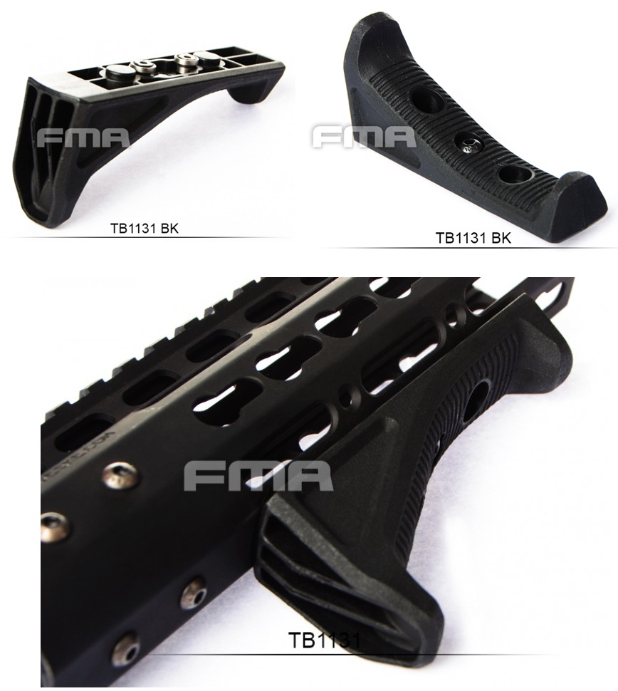 FMA Angled Fore Grip Keymod Grip (BK)