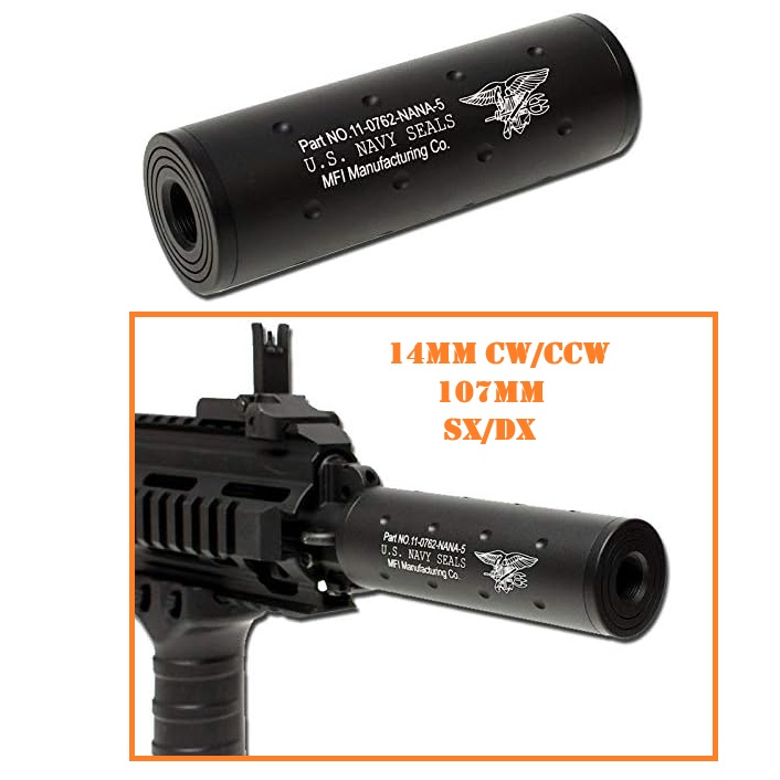 FMA "Navy Seals Silencer 14MM CW/CCW -107MM -SX/DX(TB1142)