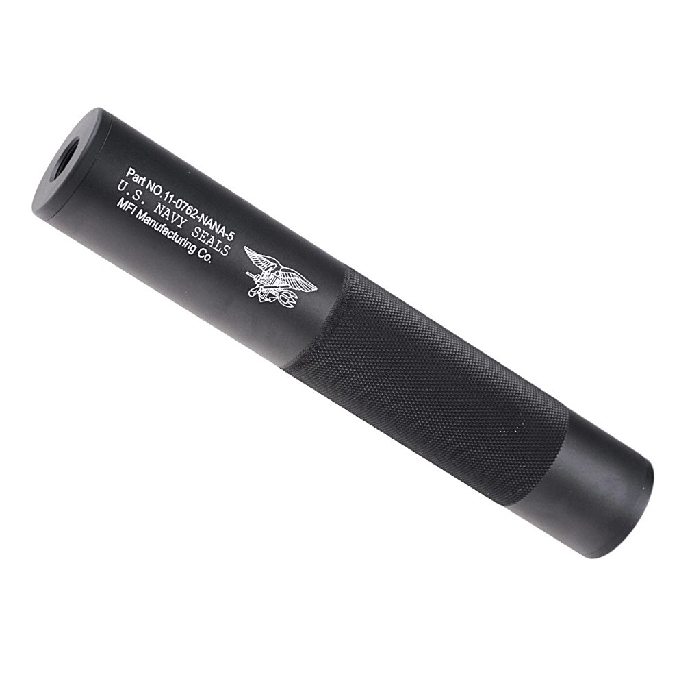 FMA NAVY SEALS Silencer 35x198mm - Black - 14mm CW/CCW  (TB1143)