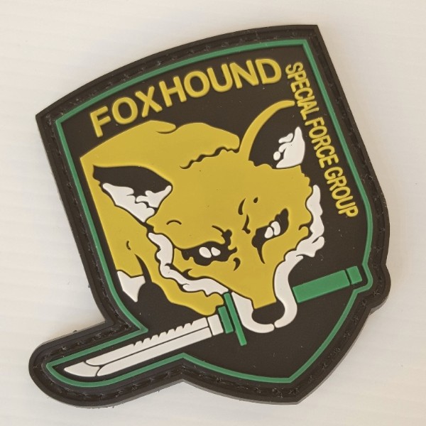FOX HOUND PVC patch full color