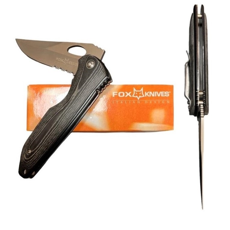 FOX 1553/A Folding Knife - manico in micarta - Image 3