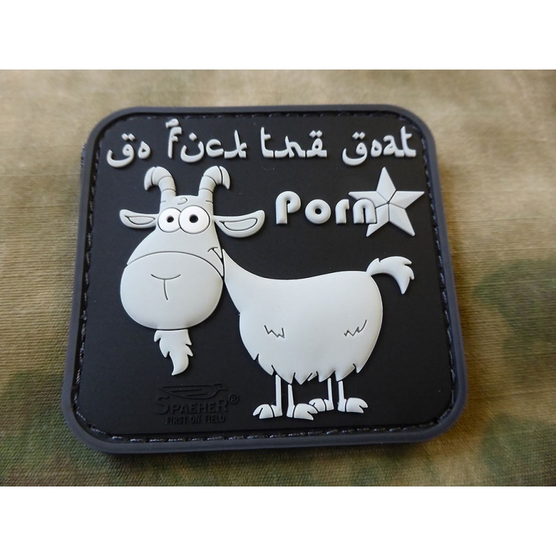 JTG GO FUCK THE GOAT PVC 3D patch - black/grey