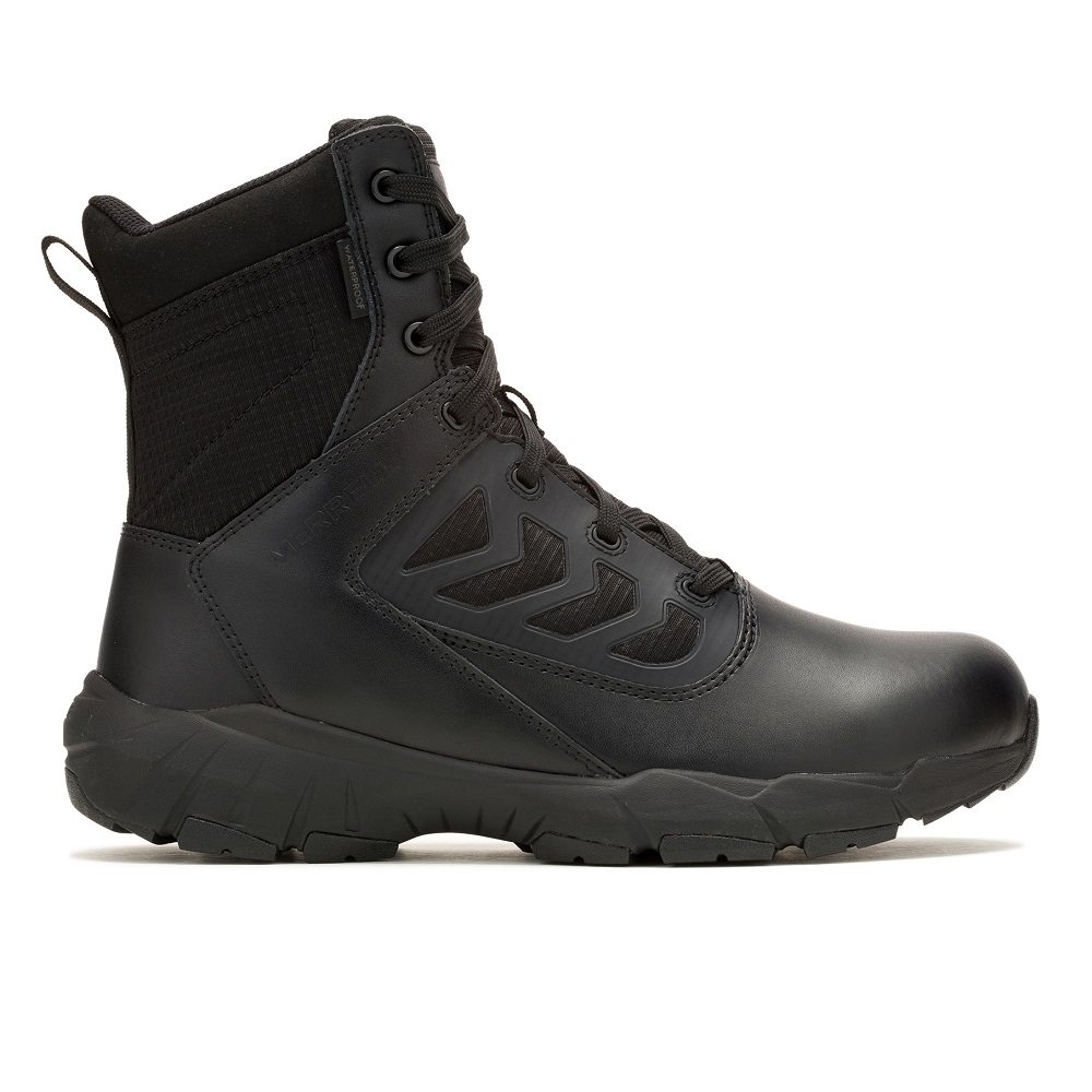 MERRELL Fullbench Tactical 8" Side Zip WP BLACK - Image 4