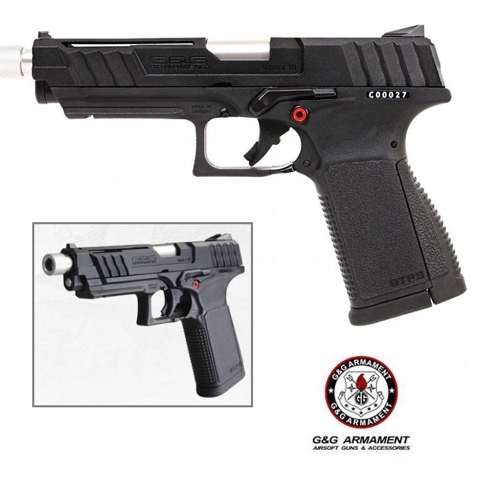 G&G ARMAMENT GTP9 Blowback Gas Black(GAS-GPM-TP9-BBB-UCM)