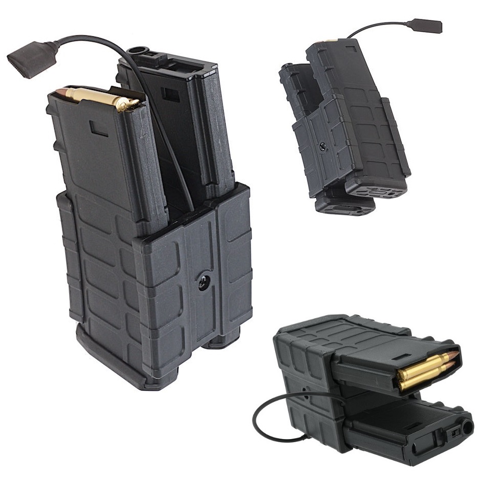 G&P HAILSTORM DUAL MAGAZINE M4 Black - 700 round (MAG017BK)