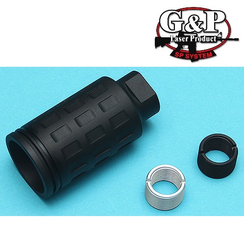 G&P MOTS BLACK - Rompifiamma con doppia filettatura
