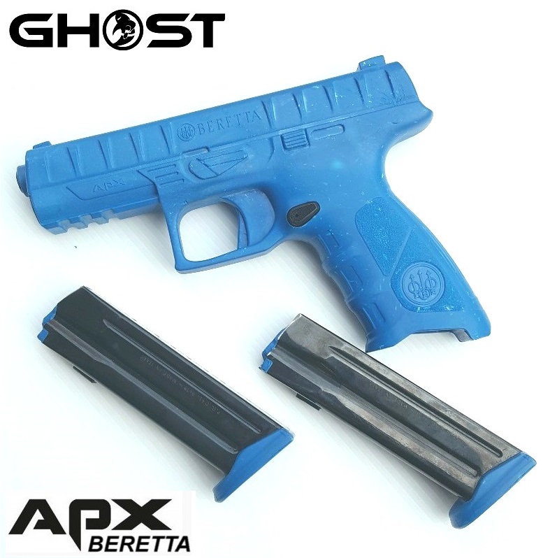 GHOST Beretta APX Training Gun blu con 2 caricatori