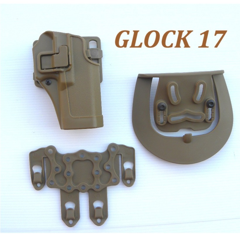 Glock 17 Fondina Plastica rigida SERPA Style - coyote