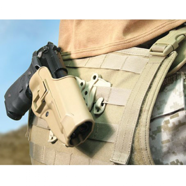 Glock 17 Fondina Plastica rigida SERPA Style - coyote - immagine 4