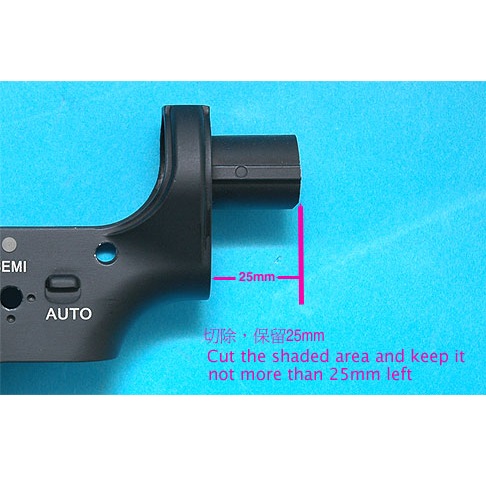 G&P HK416 Type Calcio fisso corto nero - immagine 2
