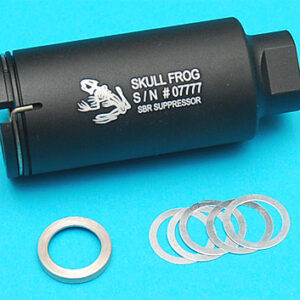 G&P SKULL FROG  ROMPIFIAMMA IN METALLO NERO NOVESKE STYLE