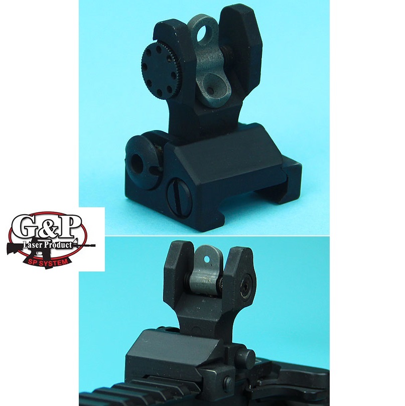 G&P Rear Sight Flip-Up Metal Black