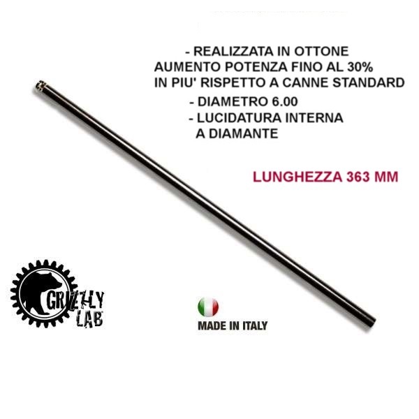 Grizzly Lab -363mm Canna Interna rigata - di precisione-Diametro 6.00