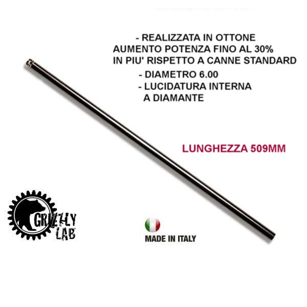 Grizzly Lab -510mm Canna Interna rigata di precisione-Diametro 6.00