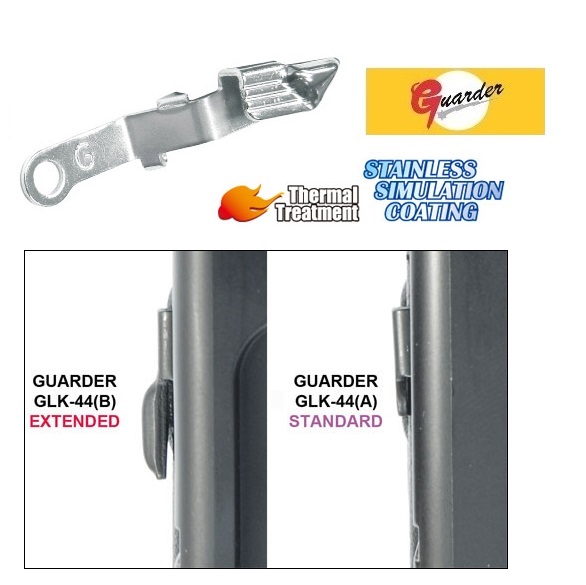 Guarder Extended Slide Stop for MARUI G-Series (Stainless Sliver)