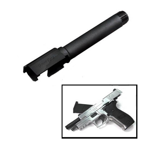 Guarde Steel Black Outer Barrel per Marui P226 Rail
