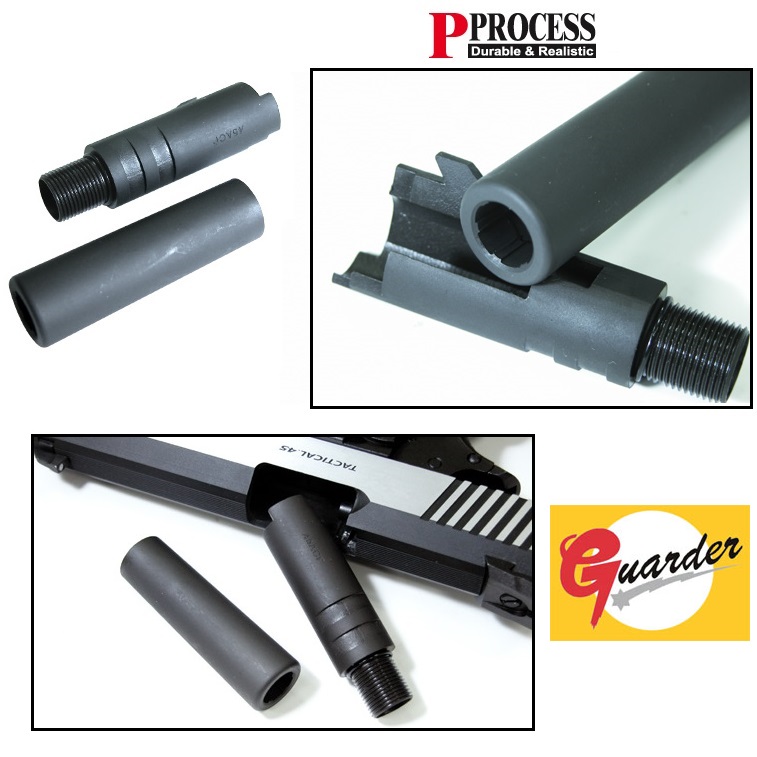 GUARDER Steel Outer Barrel for MARUI HI-CAPA 4.3 BLACK
