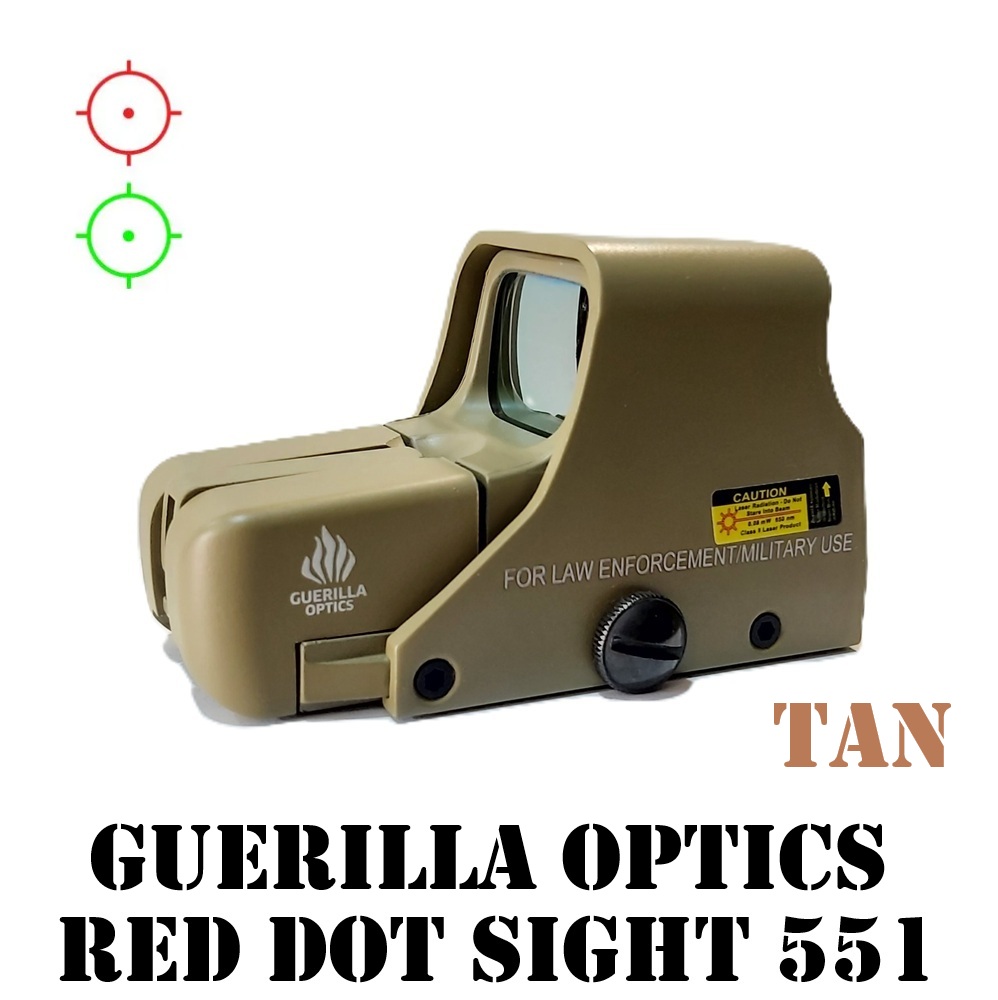 GUERILLA OPTICS RED/GREEN DOT SIGHT 551 TAN (GO-KOL-05-TAN)
