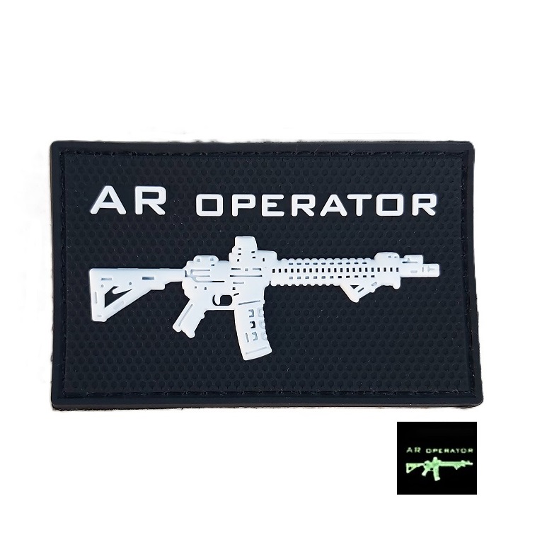 GUN OPERATOR PVC PATCH - GLOW IN THE DARK - Image 2