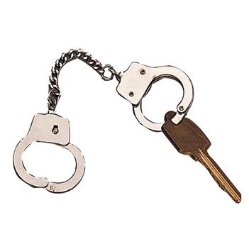 Portachiavi large handcuff in metallo