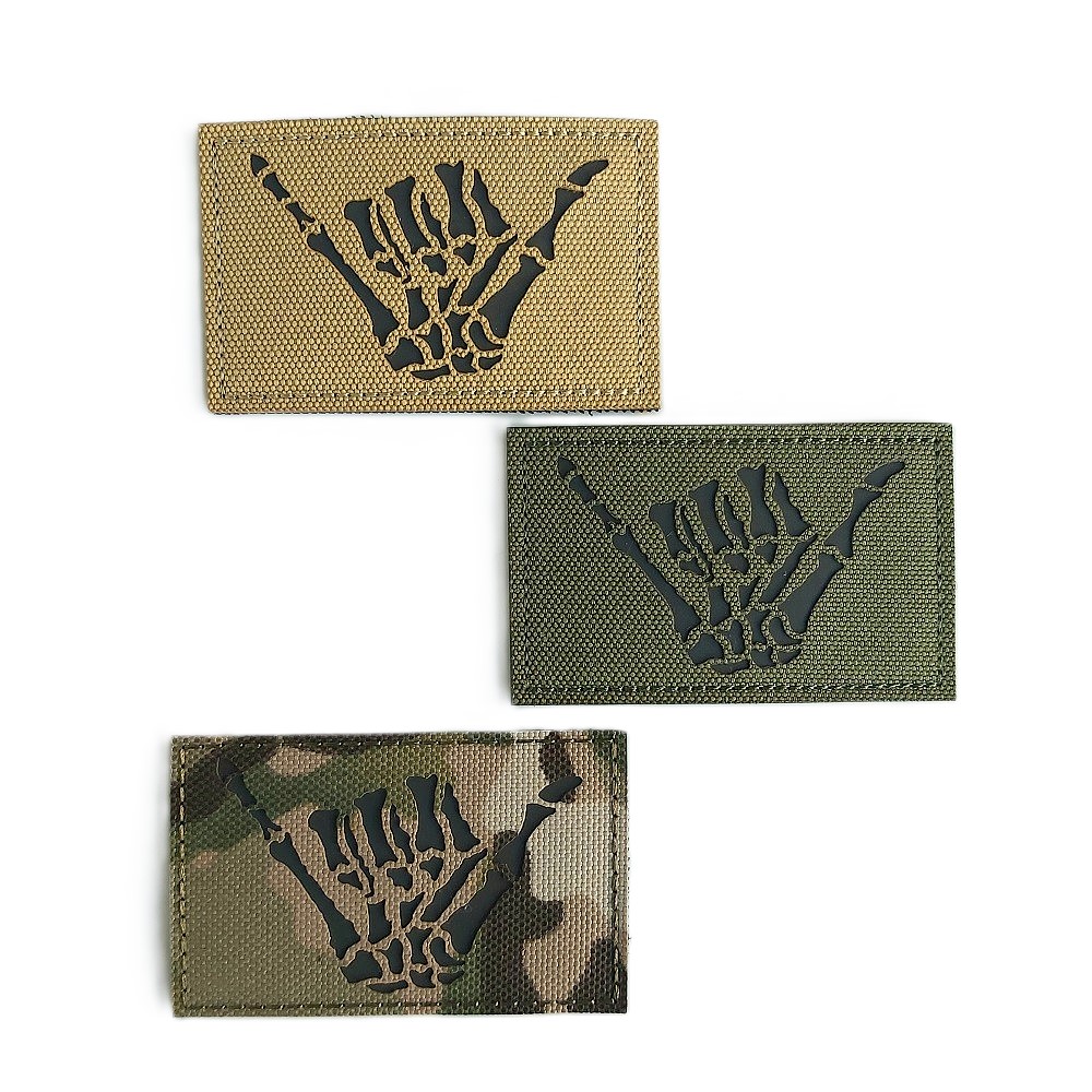 Hang Loose Infrared laser cut patch  8x5 cm