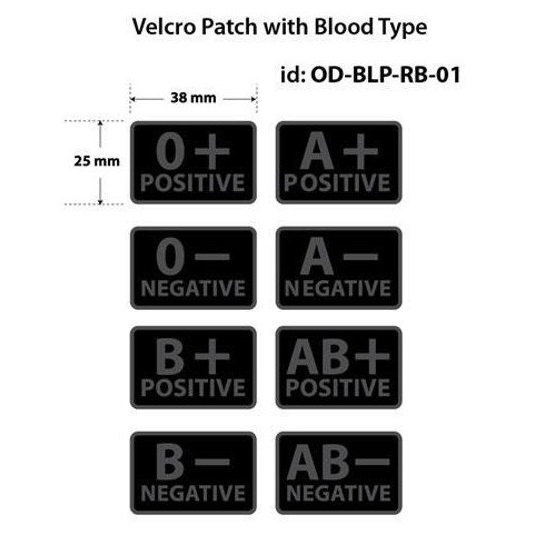 HELIKON TEX BLOOD PATCH BLACK - PVC