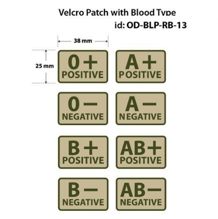 HELIKON TEX BLOOD PATCH KHAKI - PVC