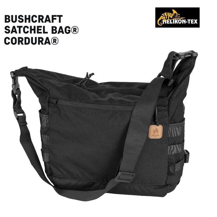 Helikon Bushcraft Satchel Shoulder Bag - BLACK ( TB-BST-CD)