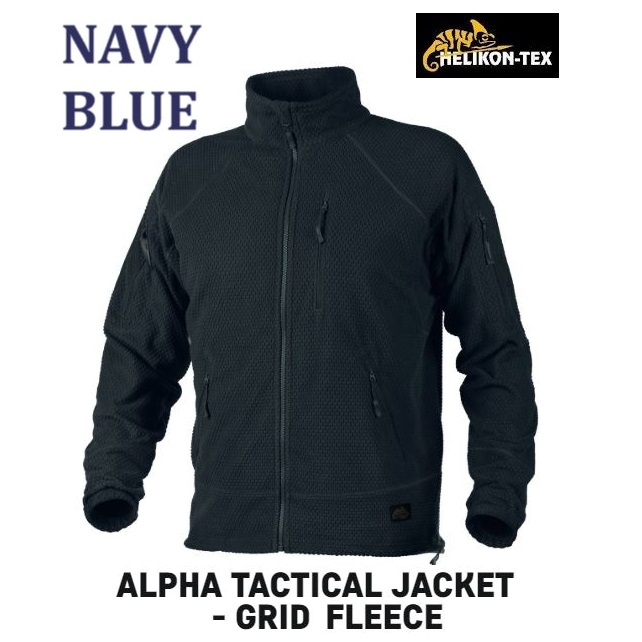 Helikon Tex Navy Blue ALPHA Tactical Grid Fleece Jacket (BL-ALT-FG-37-B04) - immagine 2
