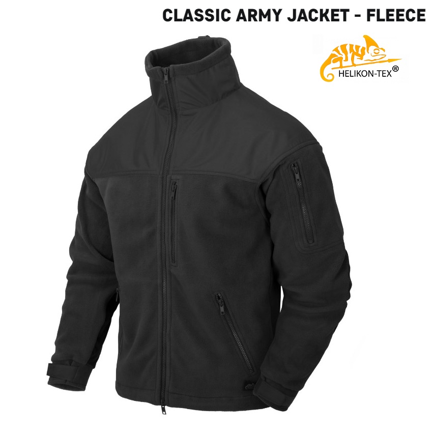 Helikon-Tex Classic Army Fleece Jacket Black ( BL-CAF-FL-01)