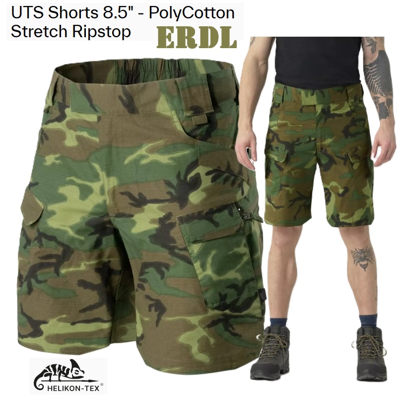 Helikon Tex ERDL UTS Shorts 8.5" - PolyCotton Stretch Ripstop (SP-UTS-SP-1P)