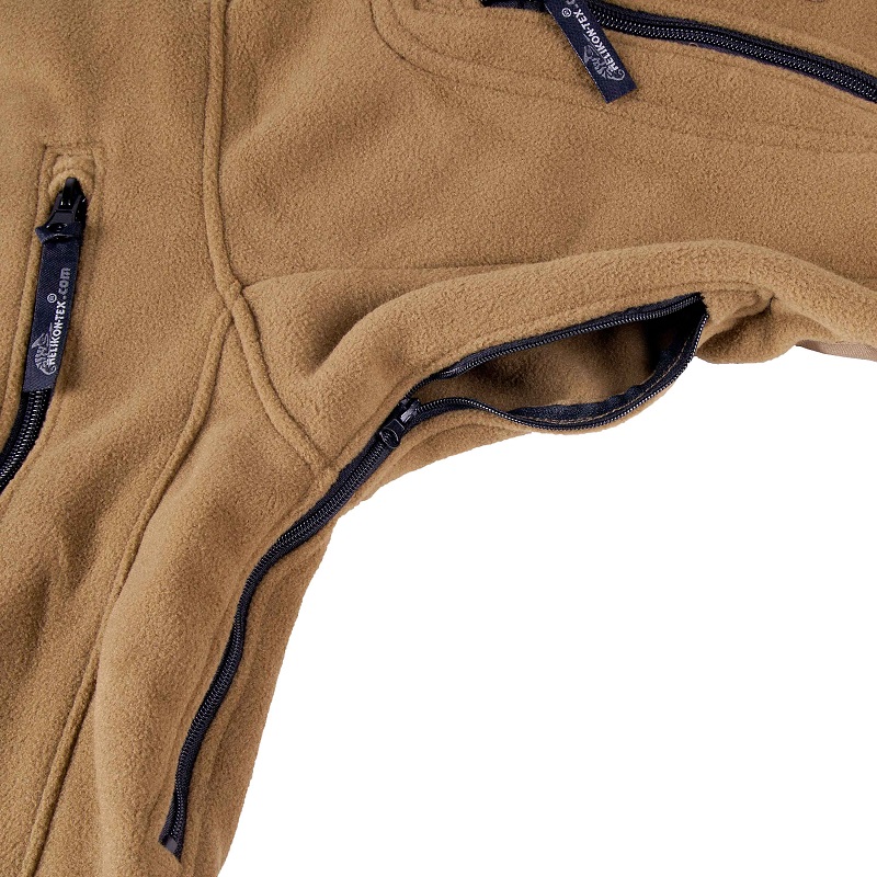 HELIKON TEX LIBERTY JACKET COYOTE- DOUBLE FLEECE (BL-LIB-HF-11) - Image 8