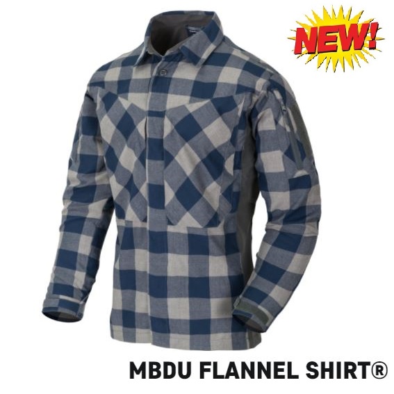 HELIKON TEX MBDU FLANNEL SHIRT® Slate Blue Checkered (KO-MBD-PO-CO-B06)